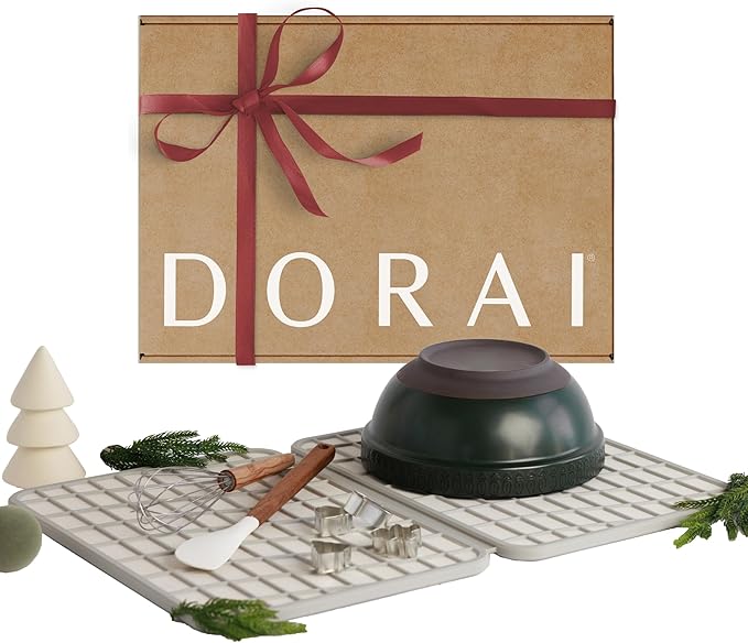 Dorai Home Large Dish Pad – 40% More Drying Space, Eco-Friendly Quick-Drying Stone Mat for Kitchen, 24.6" x 16.5", Sandstone - Bloomnest
