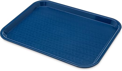 Carlisle FoodService Products CT101414 Café Standard Cafeteria / Fast Food Tray, 10" x 14", Blue (Pack of 24) - Bloomnest