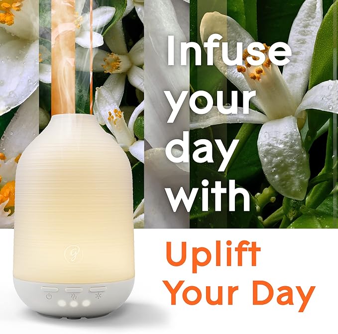 Glade Aromatherapy Diffuser & Essential Oil, Air Freshener for Home, Uplift Your Day Scent with Notes of Orange & Neroli, 0.56 Fl Oz - Bloomnest