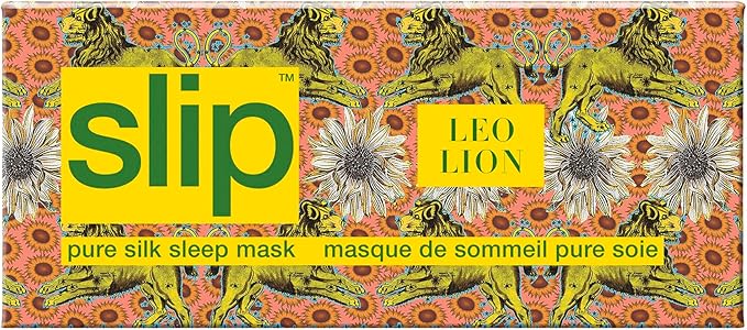 slip Pure Silk Sleep Mask - 100% Pure 22 Momme Mulberry Silk Eye Mask - Comfortable Sleeping Mask with Elastic Band + Filler and Internal Liner, Zodiac Collection: Leo - Bloomnest