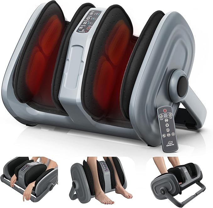 Snailax Foot Massager, Foot Calf Massager with Heat, Leg Massager with Compression, Kneading, Vibration, Shiatus Foot Massager Machine - Bloomnest