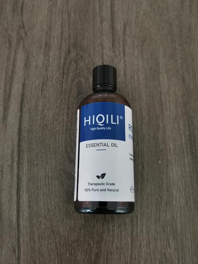 HIQILI Rosemary Essential Oil, 100% Pure & Natural, for Shampoo, Conditioner, Skin & Diffuser - 3.38 Fl Oz - Bloomnest