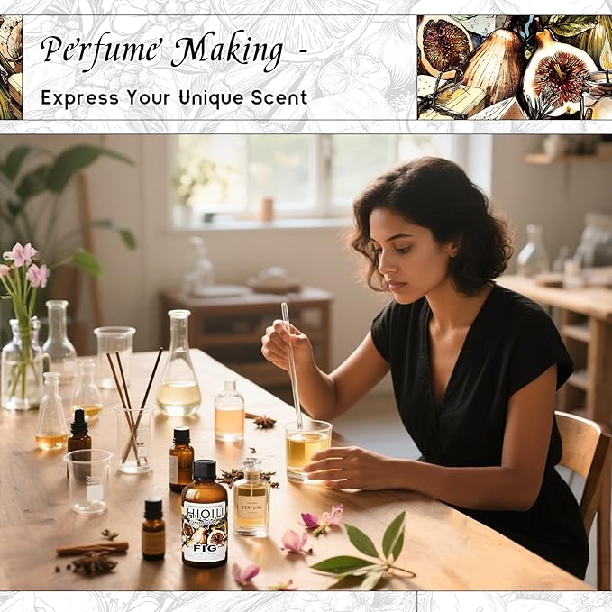HIQILI Fig Fragrance Oil for Hotel Scent Diffuser, Candle & Soap Making Kit, Add to Skin Care, Bath & Body Products - 1 Fl Oz - Bloomnest