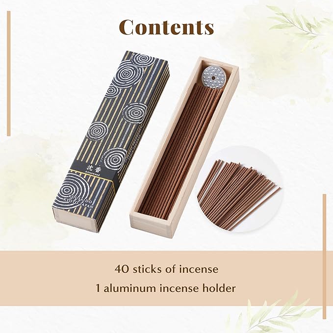 はせがわ（Hasagawa） Hasegawa Hyakurakuko Premium Japanese Sandalwood Incense - Long Type, 40 Sticks with Aluminum Holder, 20-30 Min Burn Time, Made in Japan 線香 百楽香 (Agarwood) %E3%81%AF%E3%81%9B%E3%81%8C%E3%82%8F%EF%BC%88Hasegawa%EF%BC%89