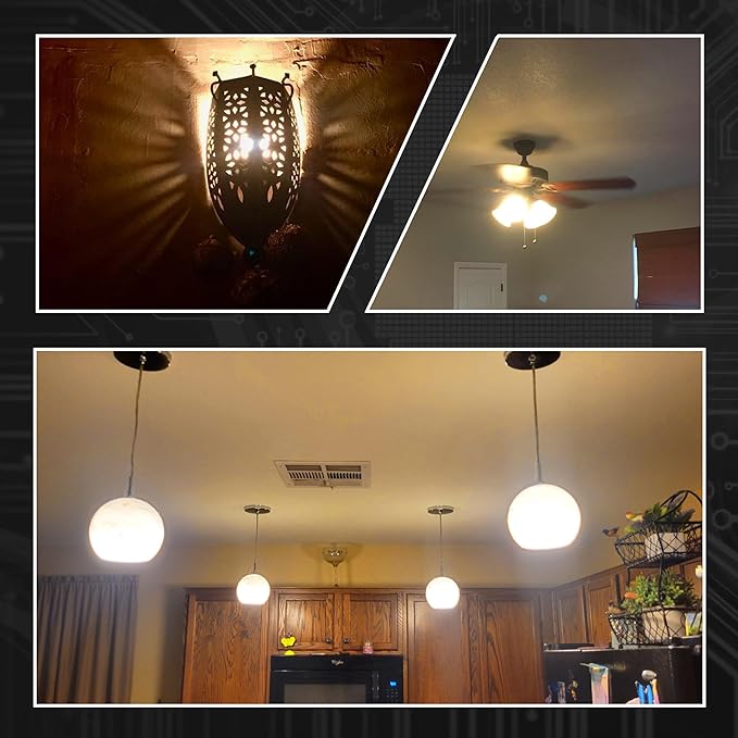 5W 120V A15 LED Nightlight Bulb 2700K Soft Warm White 40Watt Equivalent E26 Medium Base LED Energy Saving Household Bulbs for Bedroom Living Room Patio Porch Ceiling Fan Lighting, Non-Dimmable, 2 Pack - Bloomnest
