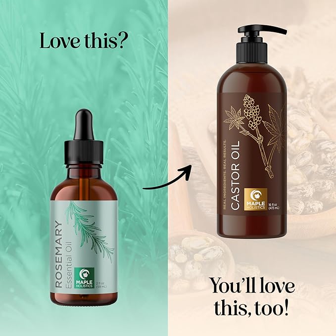 Pure Rosemary Oil for Hair Care - Volumizing Aromatherapy Rosemary Essential Oil for Diffuser Plus Hair Skin and Nail Care - Nourishing Oil for Enhanced Shine and Dry Scalp Care (2oz) - Bloomnest