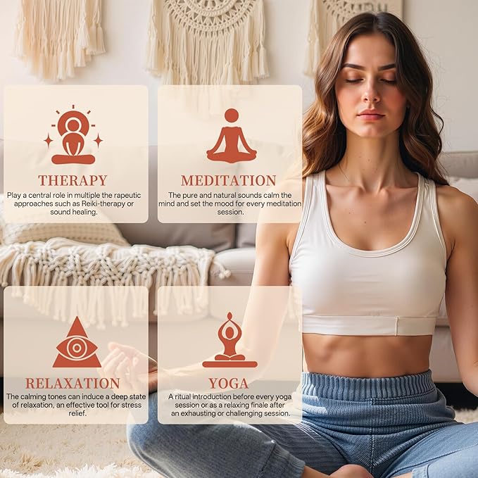 AKLOT HandMade Meditation Singing Bowl: Tibetan Sound Bowl Set with Pure Tone, Sound Bath Bowl with Cushion, Mallet, Spiritual Gift for Chakra Clearing, Healing, Yoga, Prayer, Relaxation (3.5 Inch)