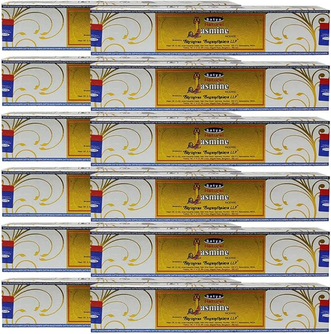 Natural Jasmine Incense Sticks and Incense Stick Holder Bundle Insence Insense Satya - Bloomnest