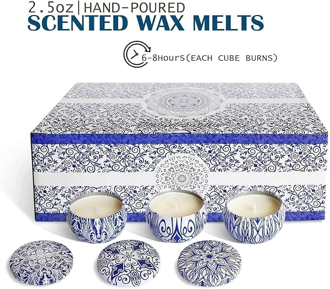 Scented Candles Gifts Set 16 Pack Soy Wax Travel Tin Jar Candles for Home 2.5 OZ for Mom for Christmas, Birthday, Thanksgiving, Mother's Day - Bloomnest