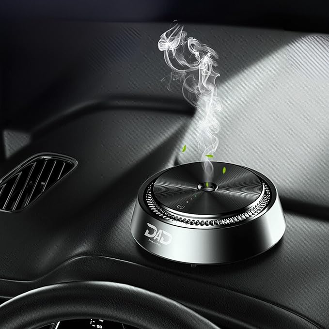 Smart Car Atomizing Aromatherapy Car Scent Diffuser | Aluminum Alloy Cordless | Automatic Shut On/Off with Motion Sensor | Wireless Essential Oil Low Noise Air Freshener Diffuser (Fragrance Included) - Bloomnest