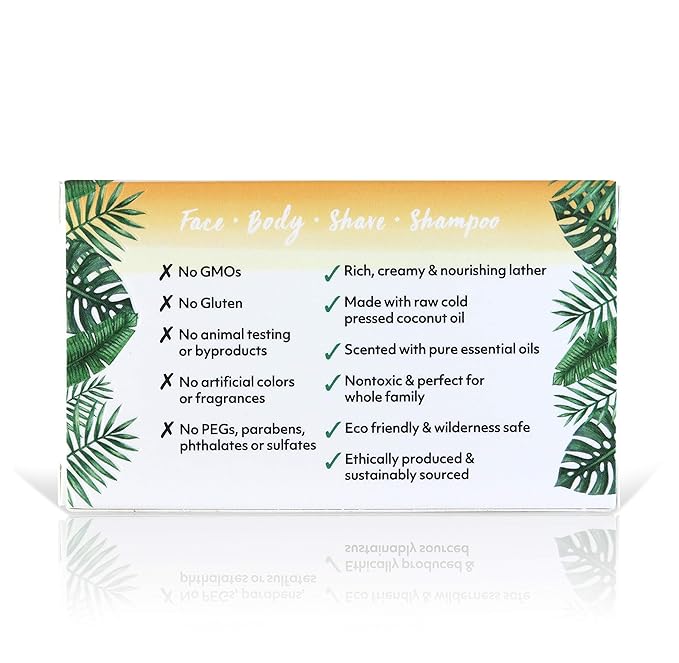 Coco Fiji Soap Bar for Face and Body Infused With Organic Coconut Oil, Grapefruit, Essential Oil, Natural Soap for Moisturizing & Pore Purifying Skin, 7 oz,Pack of 3 - Bloomnest
