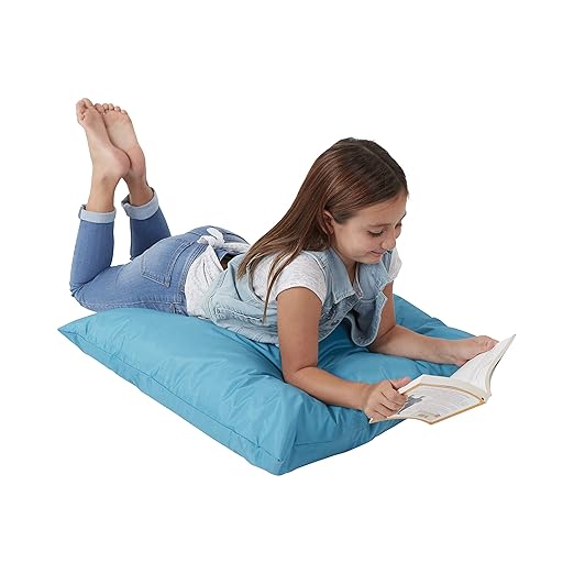 ECR4Kids Jumbo Floor Pillow, 27in, Flexible Seating, Turquoise - Bloomnest