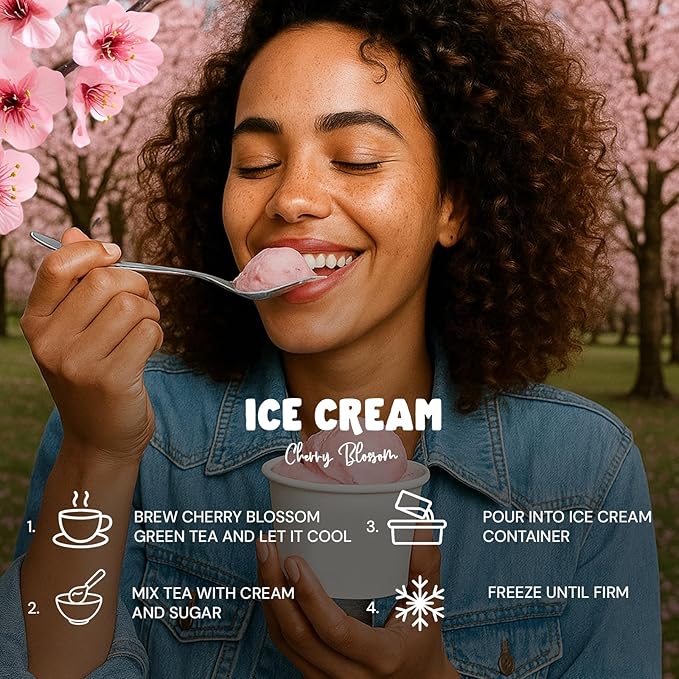 Life Plus Style Gourmet The Secret Garden Organic Cherry Blossom Green Tea 50 Tea Bags Sakura Sugar Free Rich in Antioxidants Supports Heart Health Boosts Immunity Promotes Healthy Skin and Hair - Bloomnest