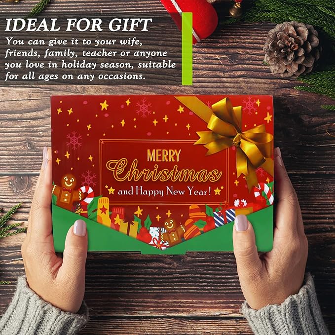 12PCS Christmas Scented Candles, 2.5OZ Jar Candles, 12 Christmas Fragrances Candle Set for Women, Mom, Grandma, Godmother, Coworker, Teacher - Bloomnest