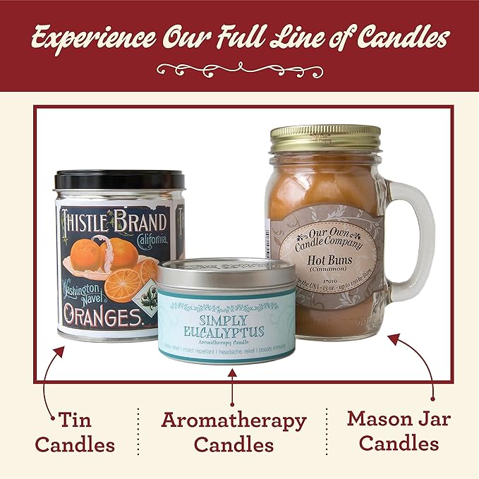 Our Own Candle Company, Luxe Linen Scented Mason Jar Candle, 100 Hour Burn Time, 13 Ounces - Bloomnest