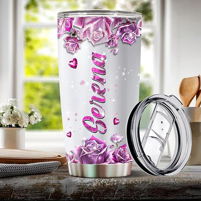 Personalized Dragon Gifts for Women, Girls, Insulated Stainless Steel Coffee Cup, Travel Mug, Tumbler, Water Bottle, Perfect for Christmas, Birthday, Mother's Day, Valentine 20oz Thermos - Bloomnest