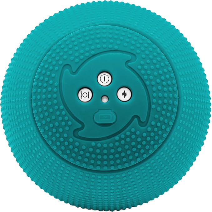 MyoStorm Heating Vibrating Massage Ball Roller for Deep Tissue Muscle Recovery Therapy and Pain Relief w/Heat + 4 Speed Vibration - Bloomnest