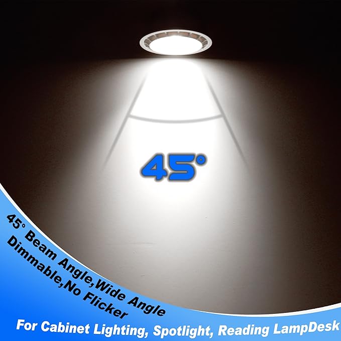 E17 LED Spotlight Bulb Dimmable 6W (60 Watt Equivalent) E17 Intermediate Base Type R14 Reflector Light Bulb for Desk Reading Cabinet Lamp Track Lights, Daylight 5000K, 600 Lumen, 3 Pack - Bloomnest