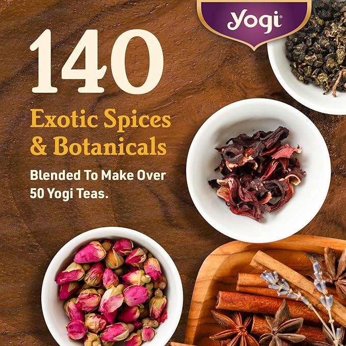 Yogi Tea Lemon Ginger Tea - 16 Tea Bags per Pack (6 Packs) - Organic Ginger Root Tea to Support Healthy Digestion - Includes Lemongrass, Lemon Flavor, Licorice Root, Lemon Peel & More - Bloomnest