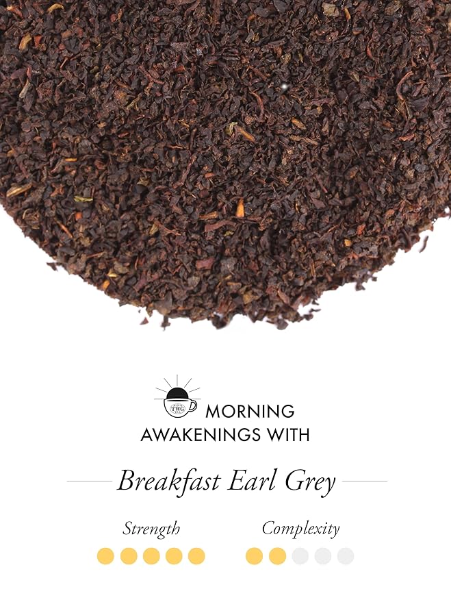 TWG Tea | Breakfast Earl Grey | Black Tea | Bergarmot | 15 Hand Sewn Cotton Teabags | Gift Set - Bloomnest