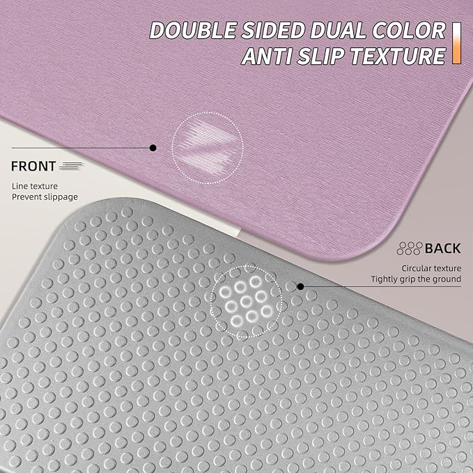 Foldable Fitness Yoga Mat | 2/5" (10MM) Extra Thick | SGS Certified Non-Slip TPE | 75x26" Extra Long-Wide | Portable & Easy Store | for Yoga, Pilates, Home Gym & Full-Body Workouts - Bloomnest