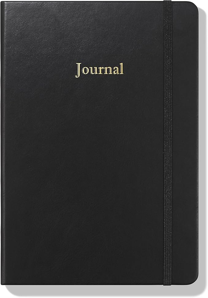 Wykeham's Executive 2026 Undated Daily Journal Planner – Customization Available (Black, 8.5"×5.5" - Undated) - Bloomnest