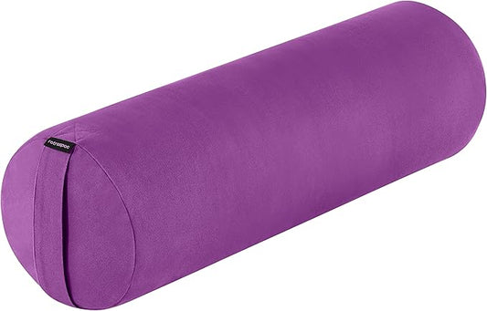 Retrospec Retrospec Sequoia Yoga Bolster Pillow - Meditation Cushion for Yoga Practices - Includes Machine Washable 100% Cotton Cover & Durable Carry Handle - Bloomnest