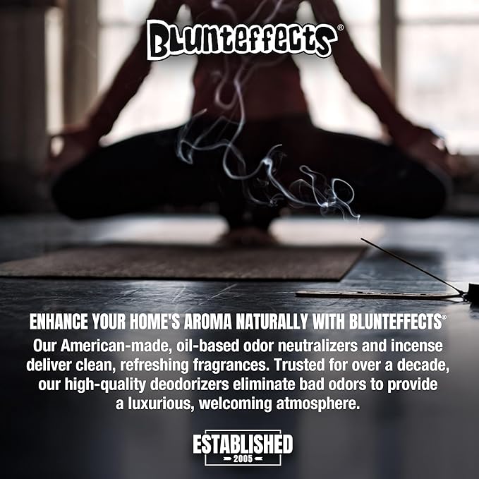 Blunteffects Hand-Dipped Incense Sticks - Premium 180-Pack Variety Set, 15 Different Scents, 11" Long, USA-Made Aromatherapy with Long Burn Time (15 Pack, 180 Total Sticks) Blunteffects