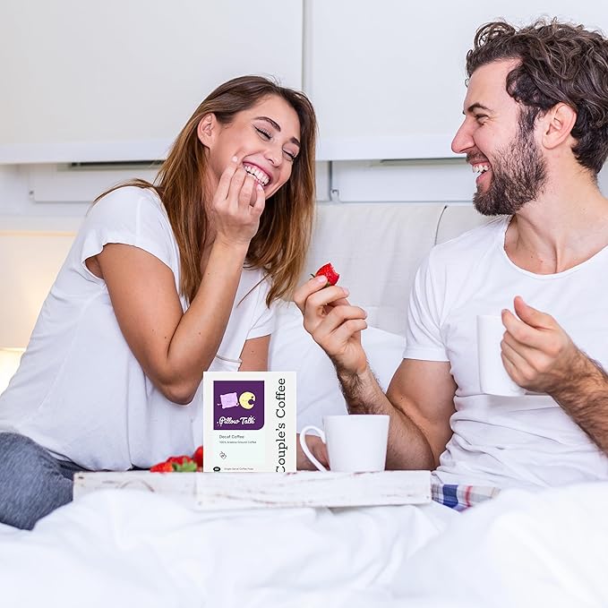 Couple's Coffee K-Cups | Decaf Coffee Pods | Gives Back to Military Families | Pillow Talk | Compatible with K-Cups & Single Serve Brewers | 24 Count - Bloomnest