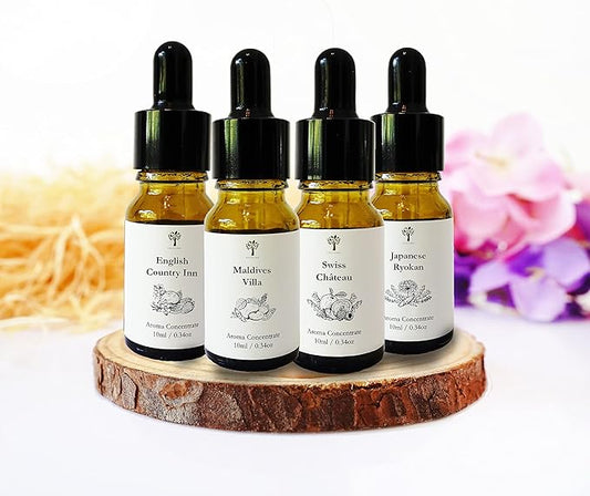 Essential Oils Top 4 Premium Hotel Blend for Oil Diffusers for Home Hotel Collection Diffuser Oil for Water Based Essential Oil Diffuser,Scent Diffuser,Aromatherapy diffuser, Home Essentials, Gift Set - Bloomnest