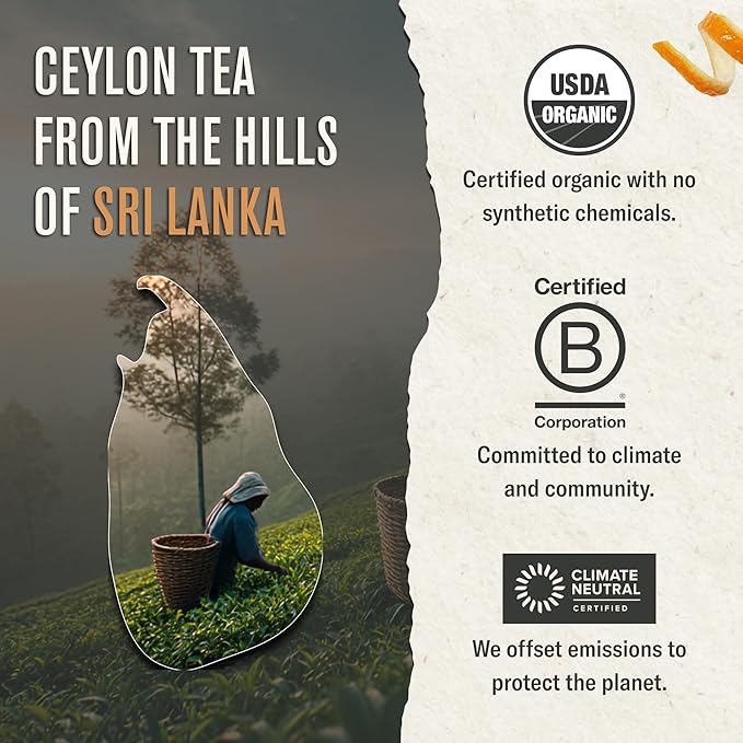 Numi Organic Breakfast Blend Tea, 100 Tea Bags, Assam, Ceylon & Darjeeling Black Teas, Caffeinated - Bloomnest