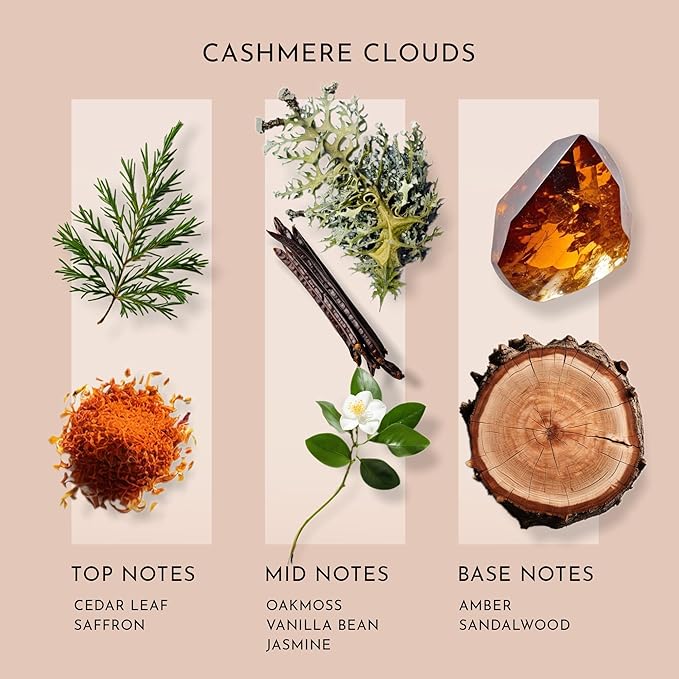 Scent Better Cashmere Clouds Aroma Essential Oil Blend: an Aromatherapy Blend of Cedar, Vanilla, and Amber for Ultrasonic Diffusers & Nebulizers (3.3 Fl Oz, 100 mL) - Bloomnest