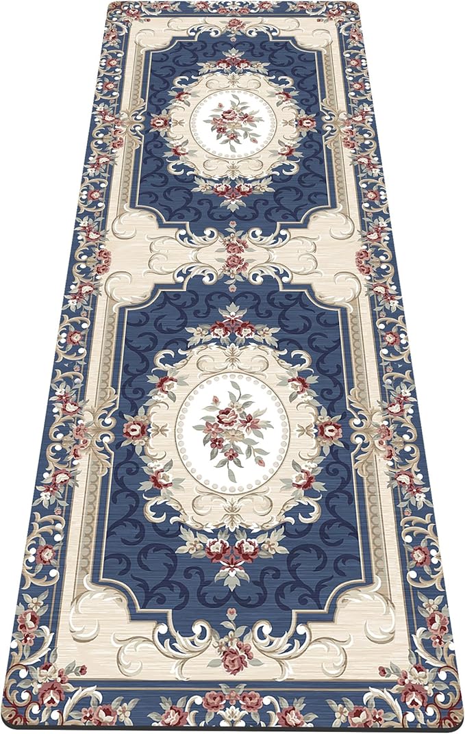nuveti Yoga Mat Print Extra Thick TPE Non Slip Fitness Exercise Mat with Carrying Bag,72"x24" Extra Thick 6MM Exercise & Workout Mat for Yoga, Pilates Fitness and Floor Exercises - Bloomnest