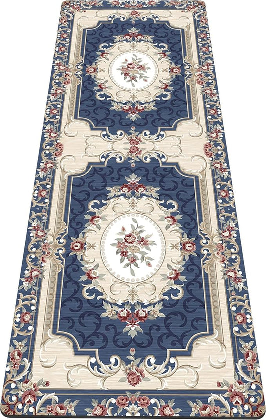 nuveti Yoga Mat Print Extra Thick TPE Non Slip Fitness Exercise Mat with Carrying Bag,72"x24" Extra Thick 6MM Exercise & Workout Mat for Yoga, Pilates Fitness and Floor Exercises - Bloomnest