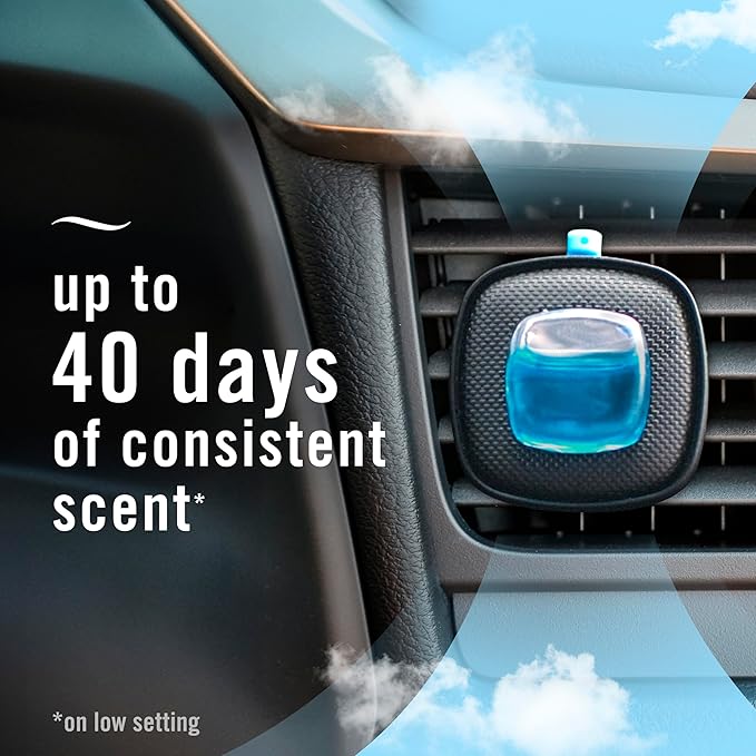 Febreze Car Air Freshener Vent Clip, Linen & Sky, 1 Count - Bloomnest