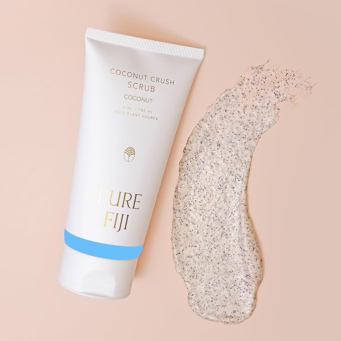 Pure Fiji Coconut Crush Scrub, Coconut (6oz/180ml) - Bloomnest