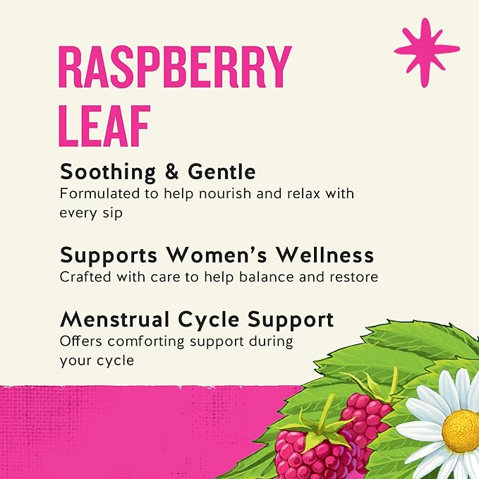 Celestial Seasonings SheWell Raspberry Leaf Wellness Tea, Caffeine Free, 16 Tea Bags Box - Bloomnest