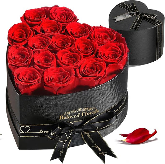 16 Preserved Flowers Rose Birthday Gifts for Women Her Mom Wife Girlfriend Grandma on Valentines Mothers Day Christmas Anniversary Romantic - Bloomnest