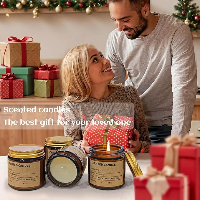 8 Pack Scented Candles Gift Set,Candle Gift for Women, Candle for Home Scented，Perfect Candles Gifts Set for Women, Mum Gifts, Birthdays, Weddings, Christmas, Yoga, Bath - Bloomnest