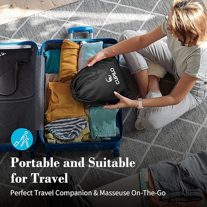 Neck Massager with Heat - Cordless Shiatsu Massage for Neck Back and Shoulder, Rechargeable Kneading Massager for Pain Relief, Gift for Mom Dad