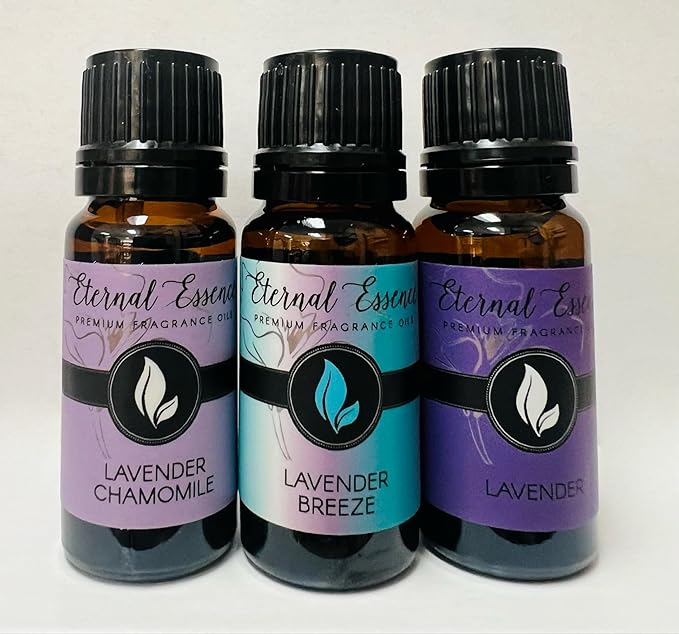 Trio (3) - Lavender Chamomile, Lavender Breeze & Lavender - Premium Fragrance Oil Trio - 10ML EternalEssenceOils