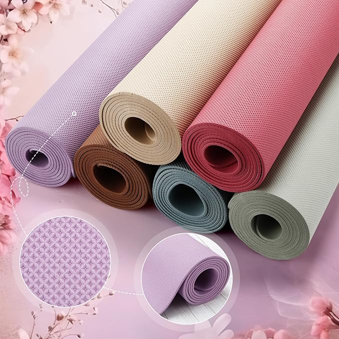 Timgle 6 Pack Yoga Mats Bulk Non Slip Exercise Yoga Mat Thick Anti Slip Tear Resistant Sports Gym for Fitness Stretching Home Workout and Studio - Bloomnest