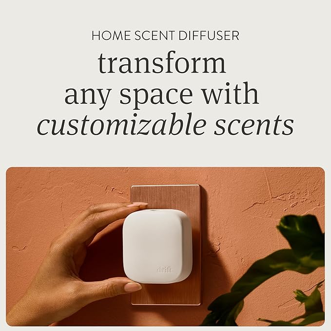 Drift Home Scent Diffuser Starter Kit in Teak - Adjustable and Long Lasting Diffuser Aroma - Clean Ingredients, Pet Safe - Bloomnest