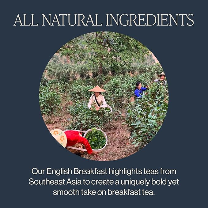 Rishi Tea English Breakfast Tea - Organic Loose Leaf Pure Black Tea, Energizing & Caffeinated, Ideal for Hot or Iced Tea - 4 Ounces, 11+ Servings - Bloomnest