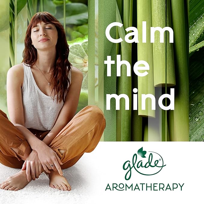 Glade Aromatherapy Diffuser & Essential Oil, Air Freshener for Home, Find Clarity Scent with Notes of Bergamot & Lemongrass, 0.56 Fl Oz - Bloomnest