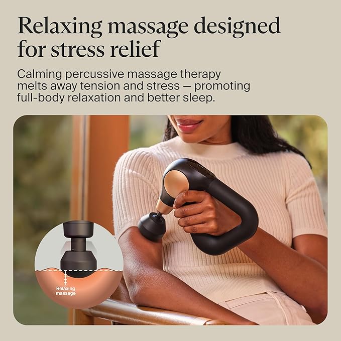 TheraGun Sense (2nd Generation) Massage Gun by Therabody - Relaxing Massage Gun with Built-in Guided Routines for Easy Stress Relief, Tension & Sleep - Bloomnest
