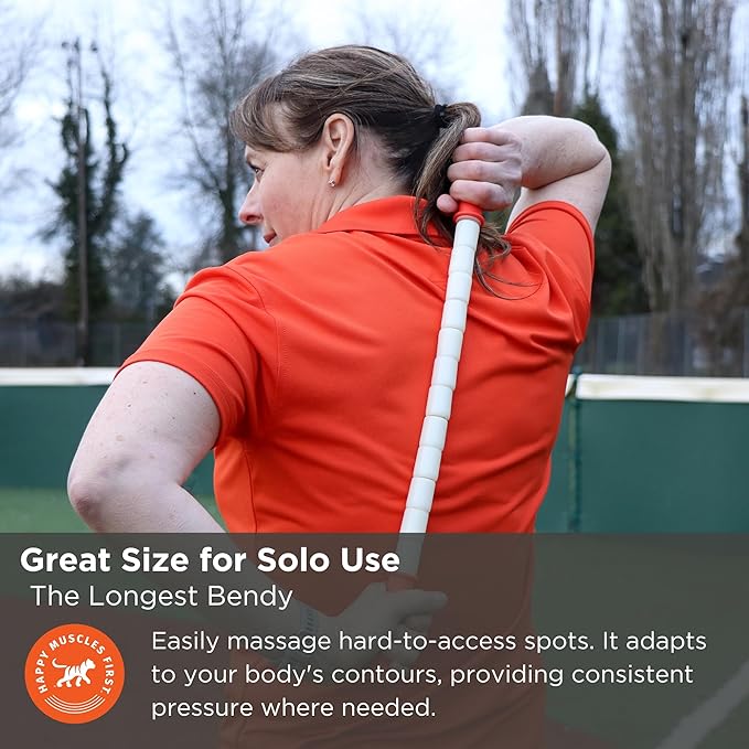 Tiger Tail The Stick - Bendy 22” Flexible Muscle Roller Stick for Myofascial Release & Trigger Points - Bendable Deep Tissue Massager for Legs, Back, Shoulders - Relieve Soreness & Improve Recovery - Bloomnest