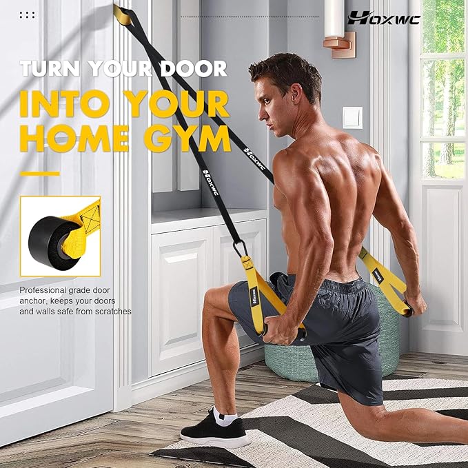 Resistance Bands, Heavy Duty Pull Up Resistance Band with Door Anchor, Handles, Exercise Bands for Working Out Men&Women, Ideal for Pull Up, Muscle Training, Physical Therapy, and Home Workouts - Bloomnest
