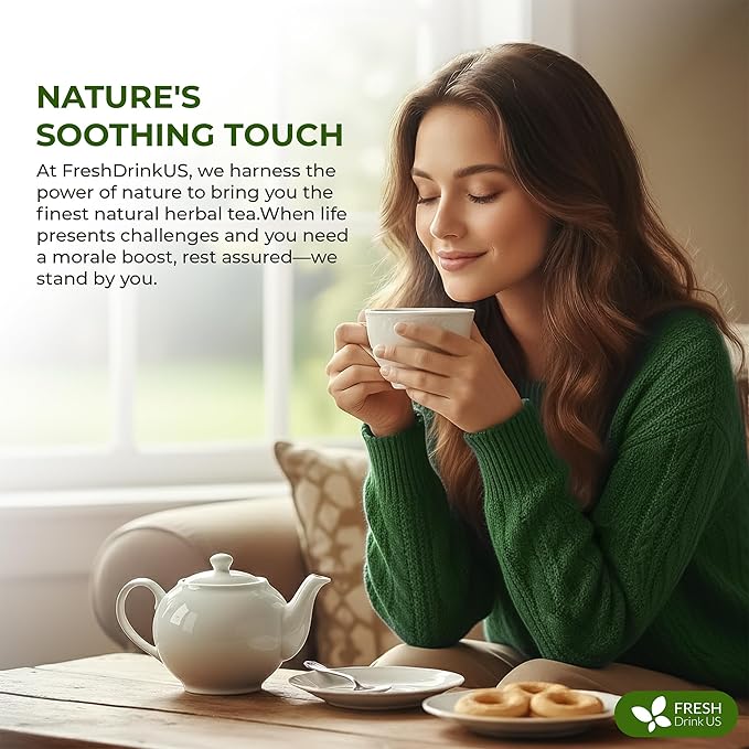 FreshDrinkUS, Glucose Functional Loose Leaf Tea | 4oz | Herbal Blend of Gymnema, Milk Thistle, Dandelion Root, Cinnamon & Ashwagandha – Naturally Caffeine-Free, Premium Quality, Balanced Flavor. Vegan - Bloomnest