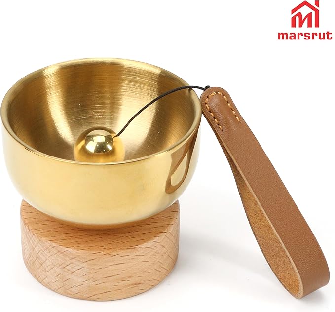 Mini Singing Bowl Set – 2.36" Tibetan Handcrafted Brass Sound Bowl for Meditation, Yoga, Relaxation, Mindfulness, Self-Regulation, Chakra Healing, Stress Relief Therapy, Spiritual Gift for Women Men - Bloomnest